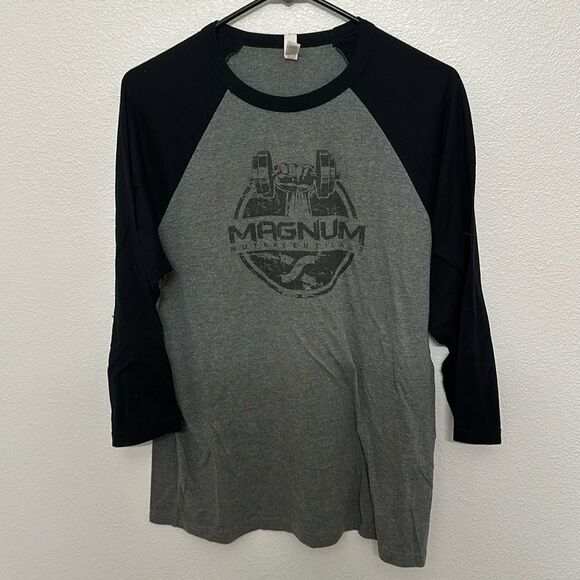Men’s Magnum Supplements 3/4 Long Sleeve - Picture 1 of 4